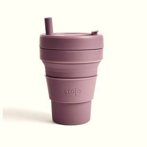 Stojo Cup With 4 Reusable Straws